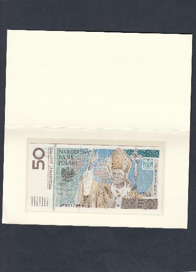 Beschrijving voorzijde: POPE J.PAUL